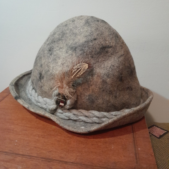 Authentic Handmade Tyrolean style felt hat, size 57 - Picture 4 of 12